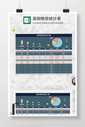 采购物资统计表Excel模板